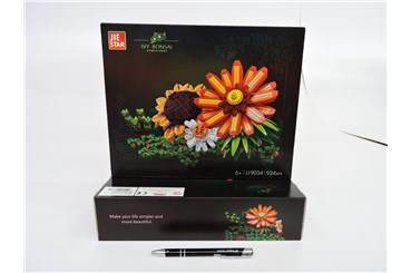 *KLOCKI SLUBAN 924 el., kwiaty IVY BONSAI