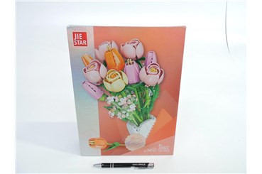 *KLOCKI SLUBAN 1011 el. kwiaty, bukiet róże i tuli