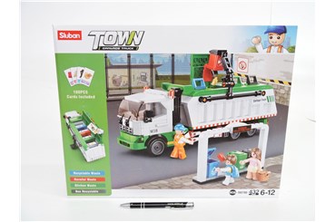 *KLOCKI SLUBAN 432 el. MIASTO, śmieciarka