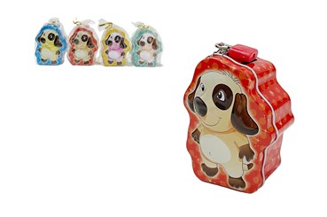 AST. SKARBONKA metal, piesek,   4 kol