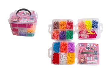 RAINBOW LOOM BANDS, gumki do zaplatania, zest.