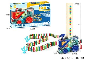 LOKOMOTYWA UKŁADAJĄCA DOMINO kart.