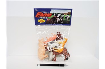 ZWIERZĘTA DOMOWE, 6 szt., plast.,         fol.