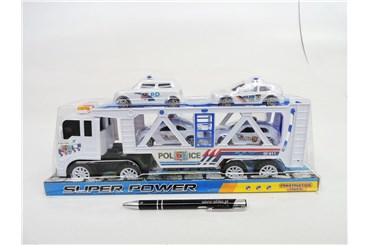 AUTO LAWETA, policyjny, plast., 34 cm,      klosz