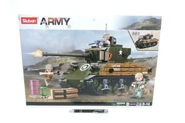 *KLOCKI SLUBAN 715 el. WOJSKO, Czołg 2w1