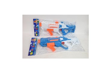 PISTOLET NA WODĘ niebiesko biały w foli 2 kol.