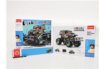 *KLOCKI SLUBAN, 252 el, off-road, napęd, ziel.