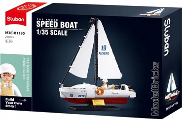 *KLOCKI SLUBAN 260 el. żaglówka, 1:35