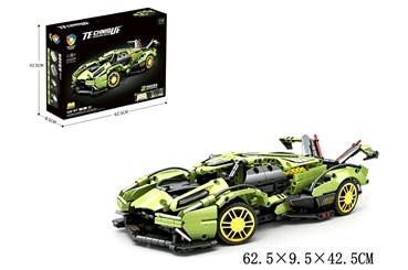 KLOCKI AUTO zielone 1148 el.