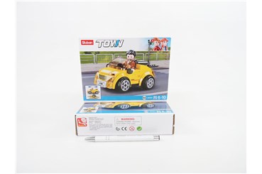 *KLOCKI SLUBAN KLUB MOTO 85 EL. ŻÓLTE AUTO