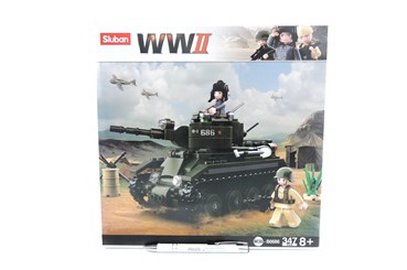 *KLOCKI SLUBAN WOJSKO 347 el., WW2 - czołg