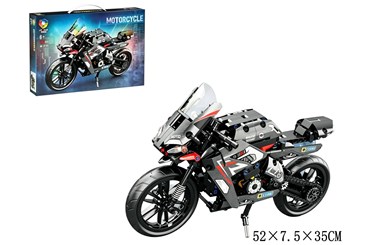 *KLOCKI MOTOCYKL szary 486 el.