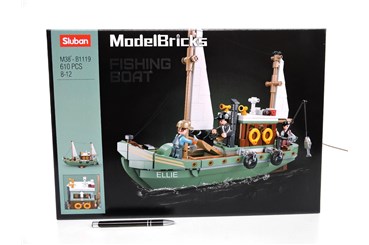 KLOCKI SLUBAN 610 el., statek kuter ryb. Ellie