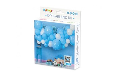 *GIRLANDA balonowa DIY Baby Blue 65 szt