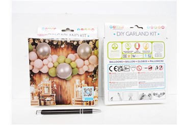 *GIRLANDA balonowa DIY zest., Balony Oliw.-szamp.