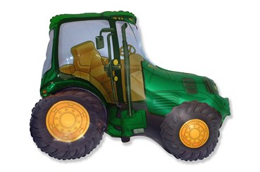BALON foliowy 95 cm Traktor (zielony), luzem