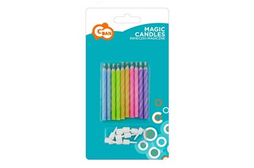 ŚWIECZKI magiczne pastelowe, niegasnące