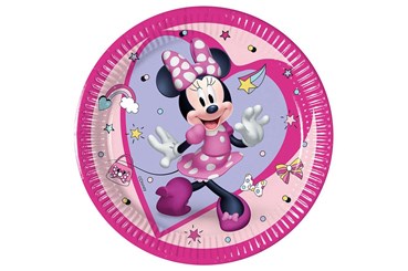 TALERZYKI PAPIEROWE minnie junior 20 cm 8 szt