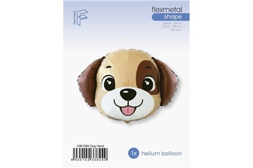 Balon foliowy 24" FX - Piesek (głowa), pakowa