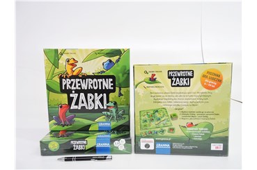 GRA PRZEWROTNE ŻABKI, planszowa, 6+