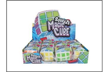 KOSTKA x 12 MAGICZNA DO ŚCISKANIA 6 cm