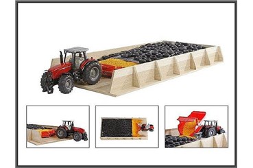 Drewniany Mega silos 30x60x6cm 1:32