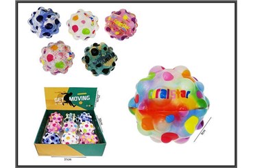 AST. PIŁKA SUPERODBIJAJĄCA, Bubble, 9 cm,   displ.