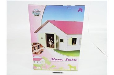 *STAJNIA 7 BOXÓW, drew., 72,5x60x37,5 cm.,  kart.