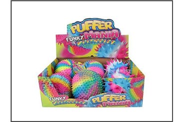 AST. PIŁKA TĘCZOWA,Funky Mania,18 cm,3 wz.,displ.