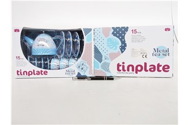 Zestaw do herbaty metalowy 15 el. koala