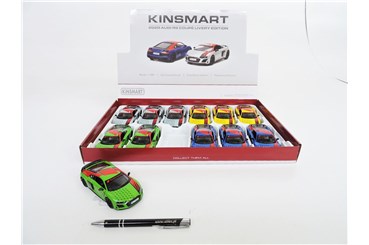 AST. AUTO x 12 AUDI R8 Coupe Livery 13 cm,  displ.