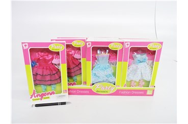 AST. UBRANKO dla lalek z akc., 23x14x2 cm, 3 wz.