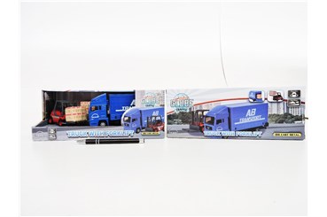 AUTO CIĘŻAROWE MAN + wózek widłowy z paletą, kart