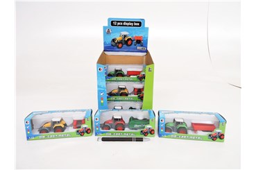 AST. FARMA TRAKTOR x 12, 12 cm,  z przyczepą,3 kol