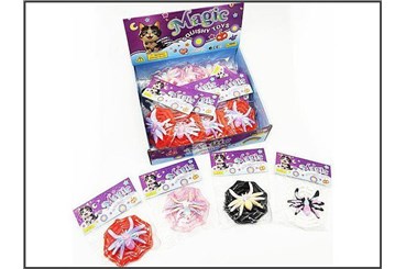 PAJĄK x 16 Z PAJĘCZYNĄ SQUISHY DO ŚCISKANIA 4KOL