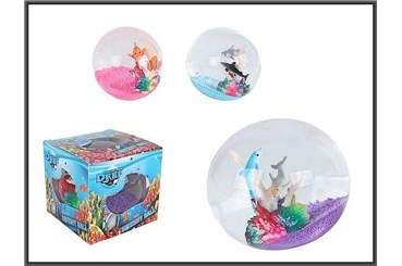 KULA OCEANICZNA 9CM ZE ZWIERZĘTAMI