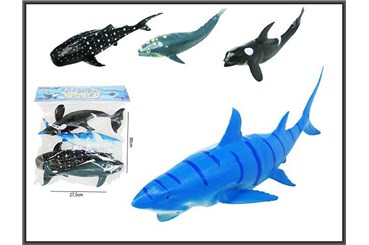 ZWIERZĘTA MORSKIE, 4 szt., 22-25 cm