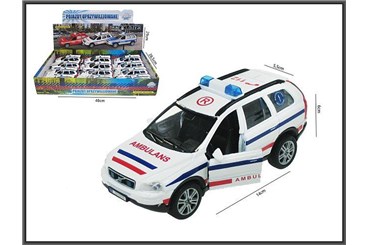 VOLVO x 12 POGOTOWIE, metal,  św. dź. 14 cm