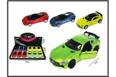 AUTO x 12 metal sportowe 12 cm św. dź.4 kol.2 wz.
