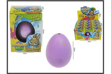 JAJKO x 12 ZAJĄC 6 cm, rosn/wykluw.,       displ.