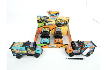 AST. CIĘŻARÓWKA metal., 21 cm św. dź., 2 wz., disp