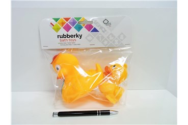 *PISZCZEK kacza rodzinka w kapeluszu 2 szt.fol