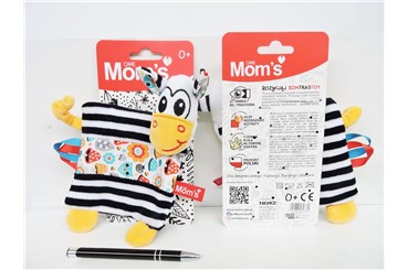 *SZELEŚCIK Zebra, szmatka, 0+,  blist.