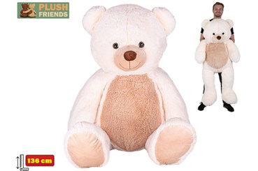 *PLUSZ MIŚ, 136 cm, kremowy,  Frends Star