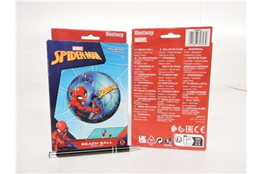 BEST. PIŁKA, plażowa, 51 cm, Spider-Man,     kart.