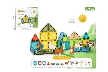 Klocki magnetyczne color box 30x5,5x25cm