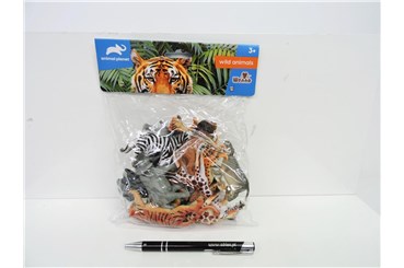ZWIERZĘTA safari plast., 16 szt, 25x19x4 cm