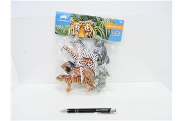 ZWIERZĘTA SAFARI, plast., 6 szt., 23x19x4 cm