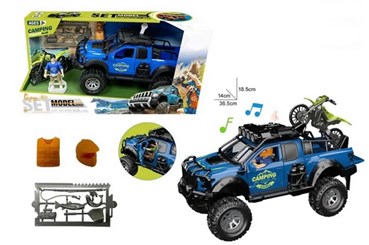 Auto jeep niebieski motor św. dź.