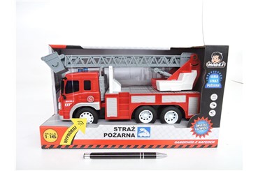STRAŻ POŻARNA 32x18,5x12 cm, św/dźw,         kart.